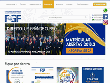 Tablet Screenshot of fgf.edu.br